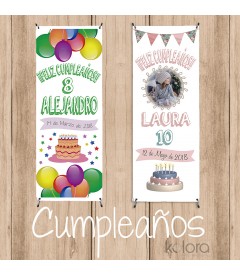 BANNER PARA CUMPLEAÑOS - KOLORA